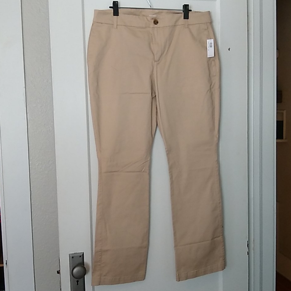 Old Navy khaki bootcut pants NWT